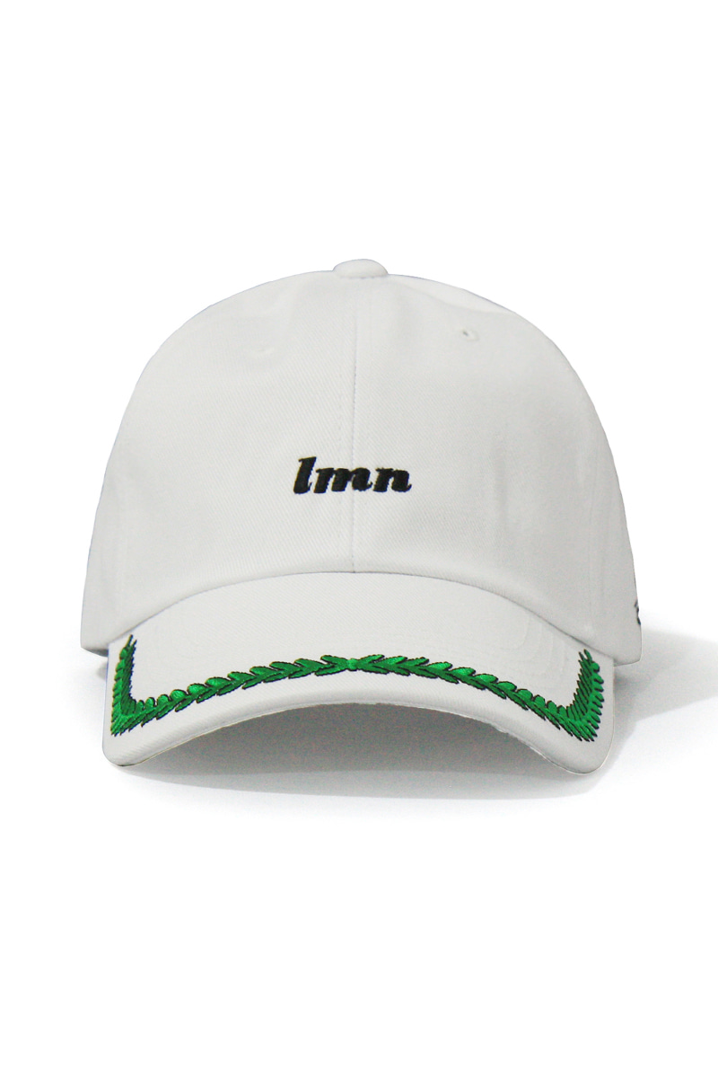 LMN OVER SIZE BALL CAP-WHITE + GREEN