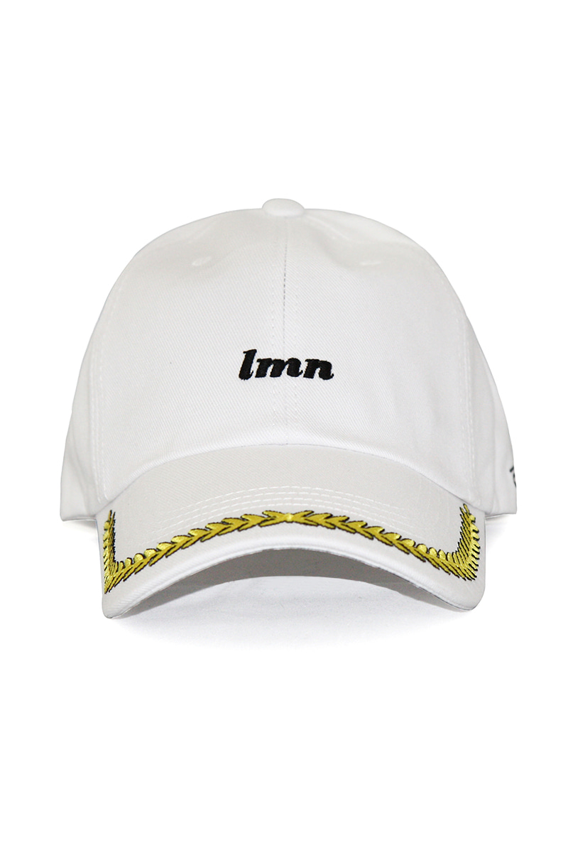 LMN OVER SIZE BALL CAP-WHITE + LEMON
