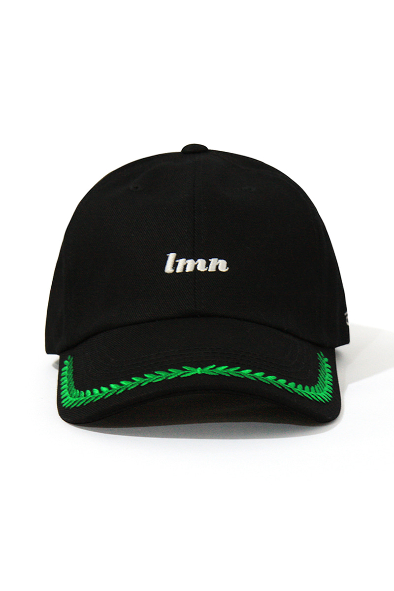 LMN OVER SIZE BALL CAP-BLACK + GREEN
